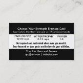 Doelstellingen Visitekaartje (Achterkant)