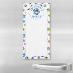 Doelstellingen voetballen magnetisch notitieblok<br><div class="desc">Help uw kind bij het volgen van hun doelen met dit magnetisch voetbal notitiepad! Kies wekelijkse of dagelijkse doelstellingen voor je voetballiefhebber om te bereiken! Voeg de naam van uw kind toe voor een persoonlijke,  extra speciale aanraking! Maakt een groot geschenk voor doelgerichte sportfans!</div>