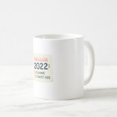 Doelstellingen voor 2022: Survive, Vergeet 2021 Koffiemok (Voorkant rechts)