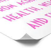 Doelstellingen voor gezondheid, gewichtsverlies en poster (Hoek)