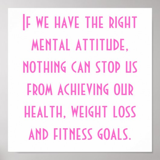 Doelstellingen voor gezondheid, gewichtsverlies en poster (Voorkant)