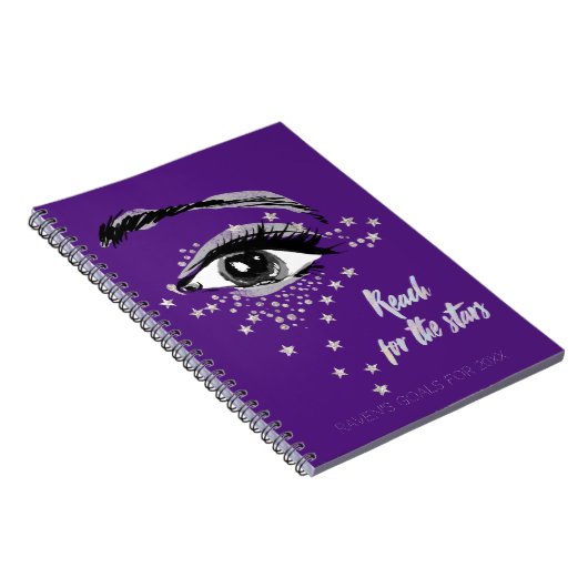 Doelstellingen voor ogen en sterren notitieboek (Rechterzijde)