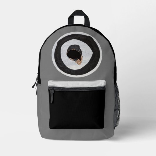 doeltranen omhoog bedrukte rugzak (Voorkant)