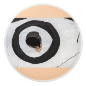 doeltranen omhoog keramische knop (Voorkant)