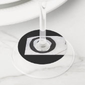 doeltranen omhoog wijnglaslabel (Dichtbij)