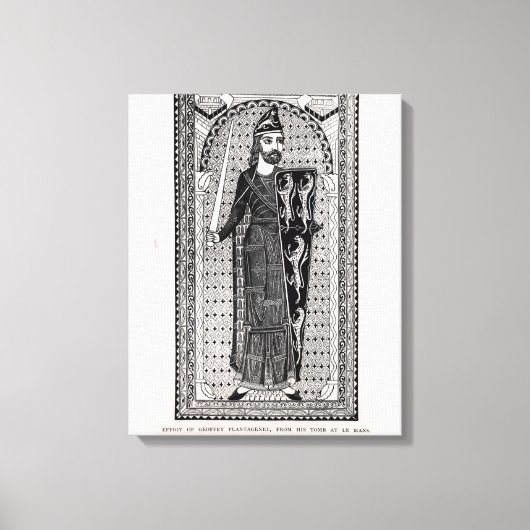 Doeltreffendheid van Geoffrey Plantagenet Canvas Afdruk (Voorkant)