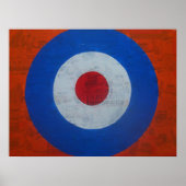 Doelwit met scooter achtergrond poster (Voorkant)