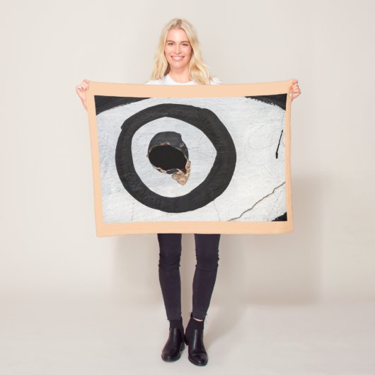 doelwit scheurt op vlaandeken fleece deken (In situ)