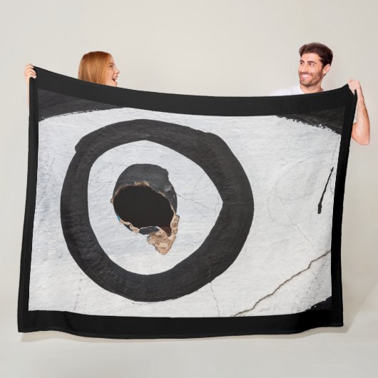 doelwit scheurt op vlaandeken fleece deken (In situ)