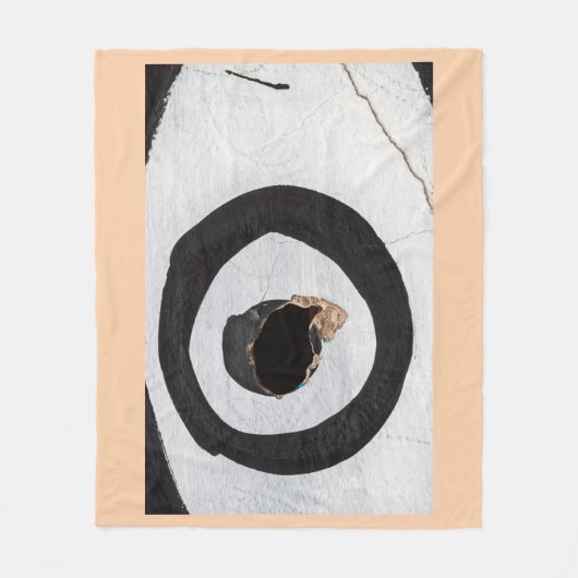 doelwit scheurt op vlaandeken fleece deken (Voorkant)