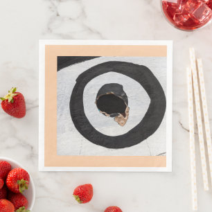 doelwit scheurt papieren diners servet