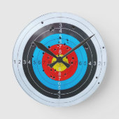 Doelwit voor boogschieten, Sierkussen met twee zij Ronde Klok (Voorkant)