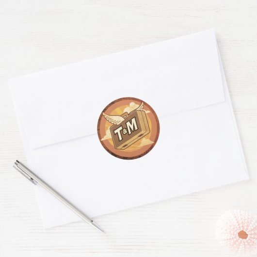 doelwitbagage ronde sticker (Envelop)