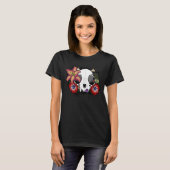 Doem en Bloei Kattenskelet T-shirt (Voorkant volledig)