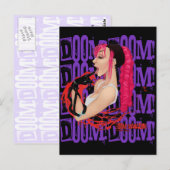 DOEM! Tijdschrift "Z" Paarse Briefkaarten (Voorkant / Achterkant)