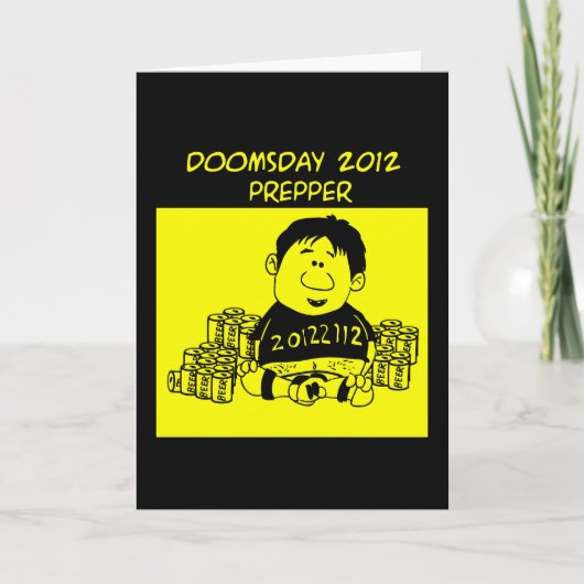 Doemdag 2012 Prepper Wenskaart Kaart (Voorkant)