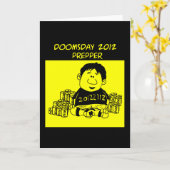 Doemdag 2012 Prepper Wenskaart Kaart (Gele Bloem)