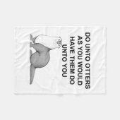 Doen aan otters fleece deken (Voorkant (Horizontaal))