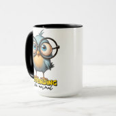 Doen alsof het normaal is Funny Sparrow Mok (Voorkant links)