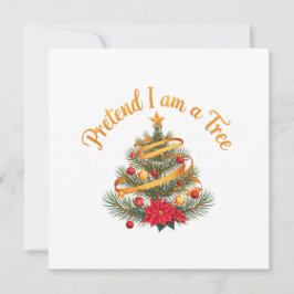Doen alsof ik een Tree Funny Halloween kostuum Shi Kaart