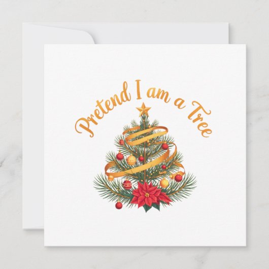 Doen alsof ik een Tree Funny Halloween kostuum Shi Kaart (Voorkant)