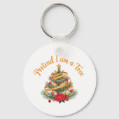 Doen alsof ik een Tree Funny Halloween kostuum Shi Sleutelhanger (Achterkant)