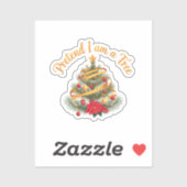 Doen alsof ik een Tree Funny Halloween kostuum Shi Sticker (Vel)