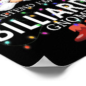 Doen alsof in de biljart gnoom kerst matching poster (Hoek)