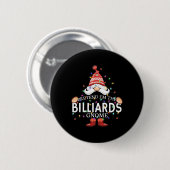 Doen alsof in de biljart gnoom kerst matching ronde button 5,7 cm (Voorkant /achterkant)
