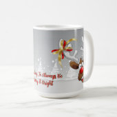 Doen alsof je altijd vrolijk en stralend Mok (Voorkant rechts)