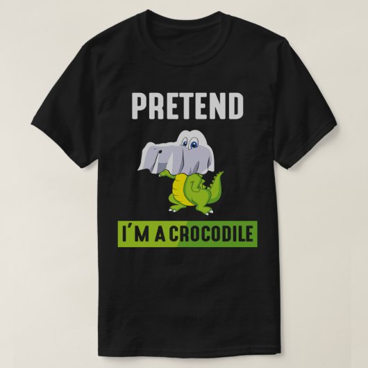 Doen alsof je een krokodil bent t-shirt (Design voorkant)