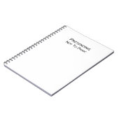 Doen alsof je niet in paniek bent - een plek om he notitieboek (Linkerzijde)