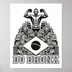 Doen Bronx Favela Mma Bjj Kickboksen Muay Thai Box Poster