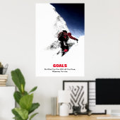 Doen de Bergbeklimmer van de doelstellingen wat u  Poster (Thuiskantoor)