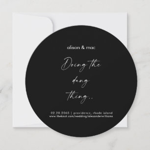 Doen het ding rond Zwarte Trouw Save The Date