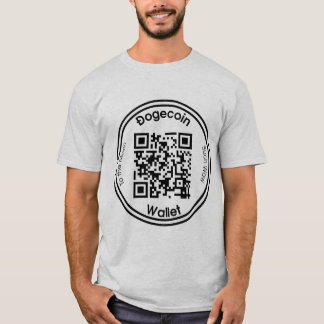 Doen in Wallet QR Code Round T-shirt