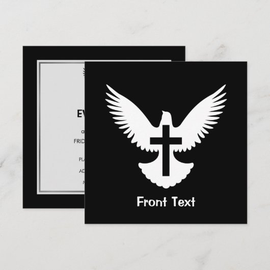 Doen met kruis kaart (Voorkant / Achterkant)