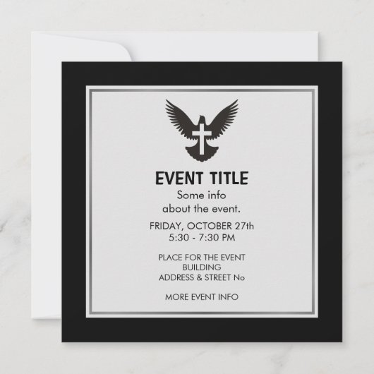 Doen met kruis kaart (Achterkant)