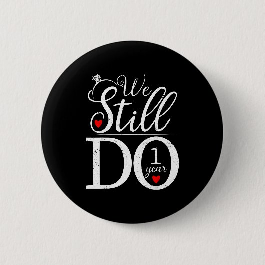 Doen nog 1 koppels 1e huwelijk ronde button 5,7 cm (Voorkant)