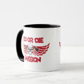 Doen of sterven mok (Voorkant links)