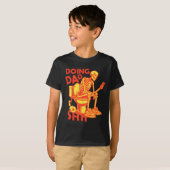 Doen Pa Ding Papa Joke Skeleton Papa Grappig Papa T-shirt (Voorkant volledig)