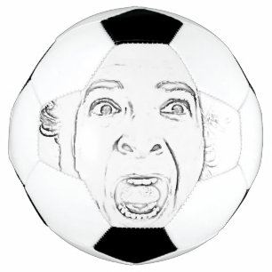 Doen schrikken Oude Dame Screaming Face Hilarious Voetbal