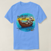 Doen van Dad Skeleton Vist vaders dag T-shirt (Design voorkant)