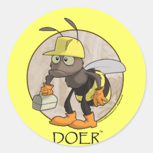 DOER-sticker Ronde Sticker