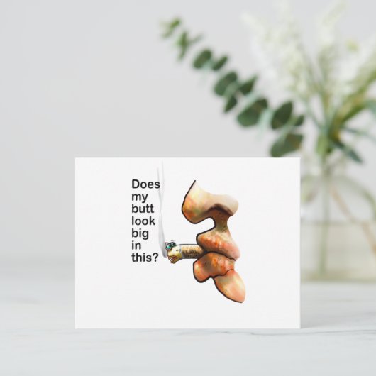 Does my butt look big in this? briefkaart (Staand voorkant)