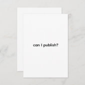 does publish work kaart (Voorkant / Achterkant)