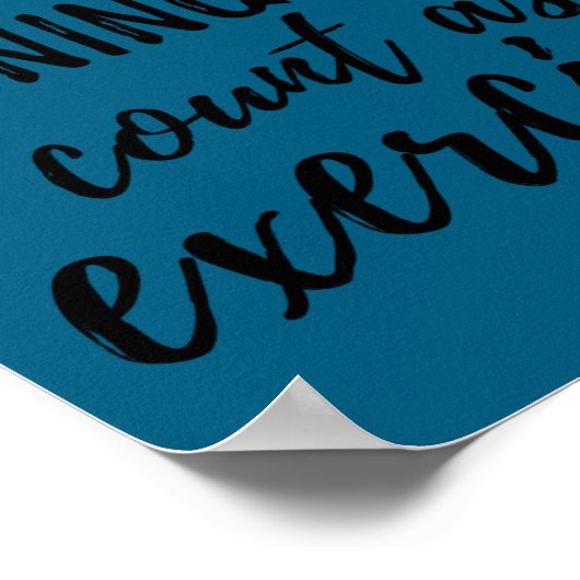 Does Running Late Count As Exercise Funny Poster (Hoek)