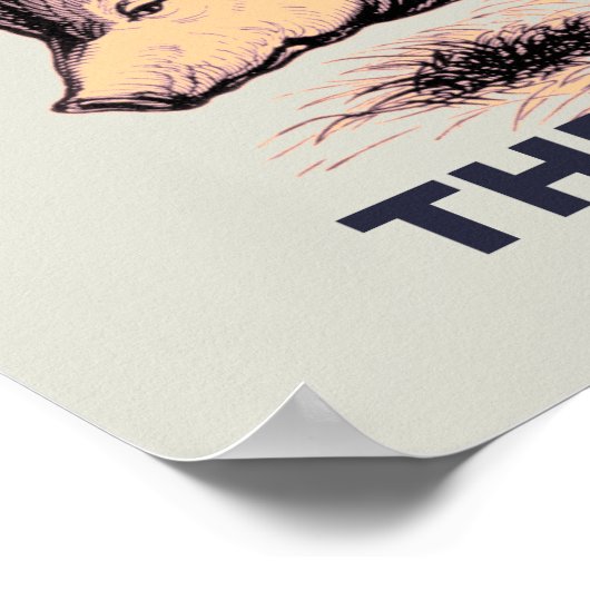 Does This Look Like The Face of Mercy? Grumpy Pig Poster (Hoek)