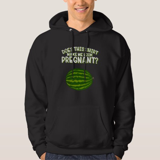 Does This Make Me Look Pregnant Apparel Pregnancy Hoodie (Voorkant)