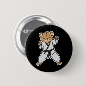 Doet aan karate ronde button 5,7 cm (Voorkant /achterkant)